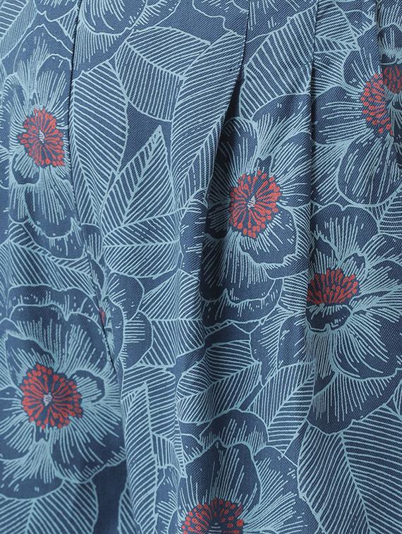 mid rise floral pleated trouser - 16483219 - Zoom Image - 5