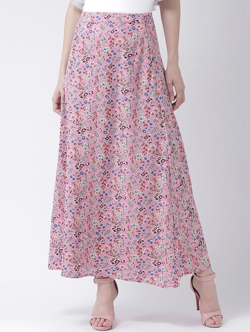 mid rise floral a-line skirt - 16483223 - Zoom Image - 1