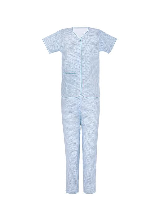 blue cotton pyjama set - 16483400 - Very Small Image - 1