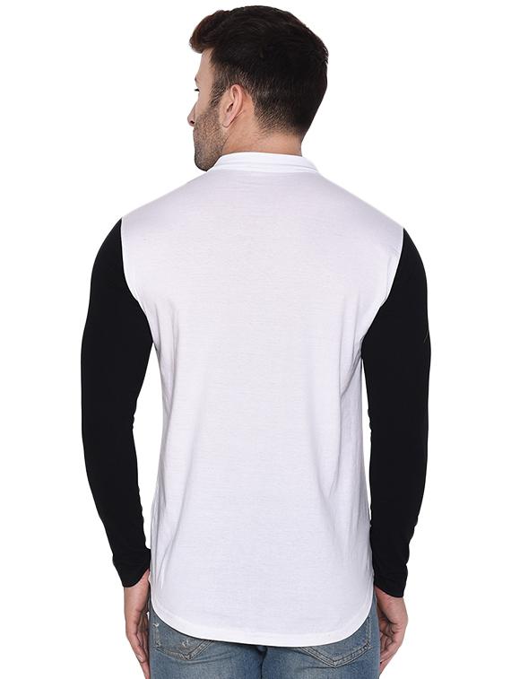 white color block casual shirt - 16483448 - Zoom Image - 3