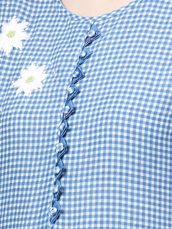 checkered kurta suit set - 16483490 - Zoom Image - 4