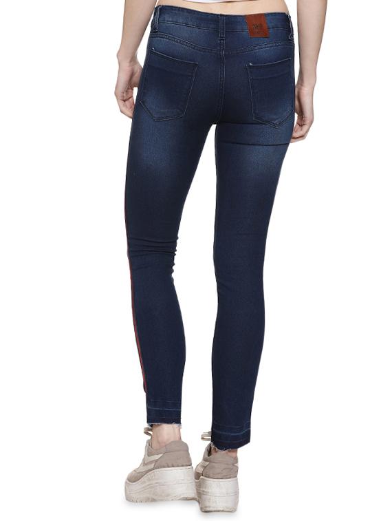 mid rise side tapping jeans - 16483543 - Zoom Image - 2
