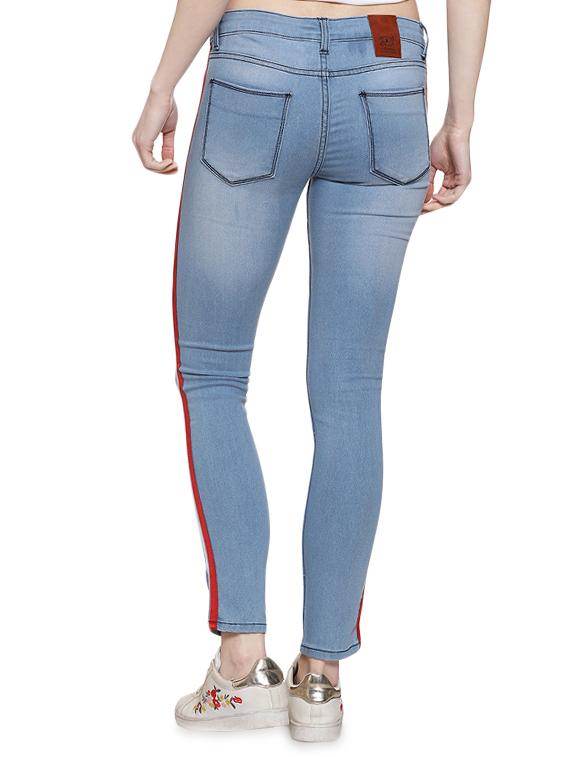 mid rise side tapping jeans - 16483546 - Zoom Image - 2