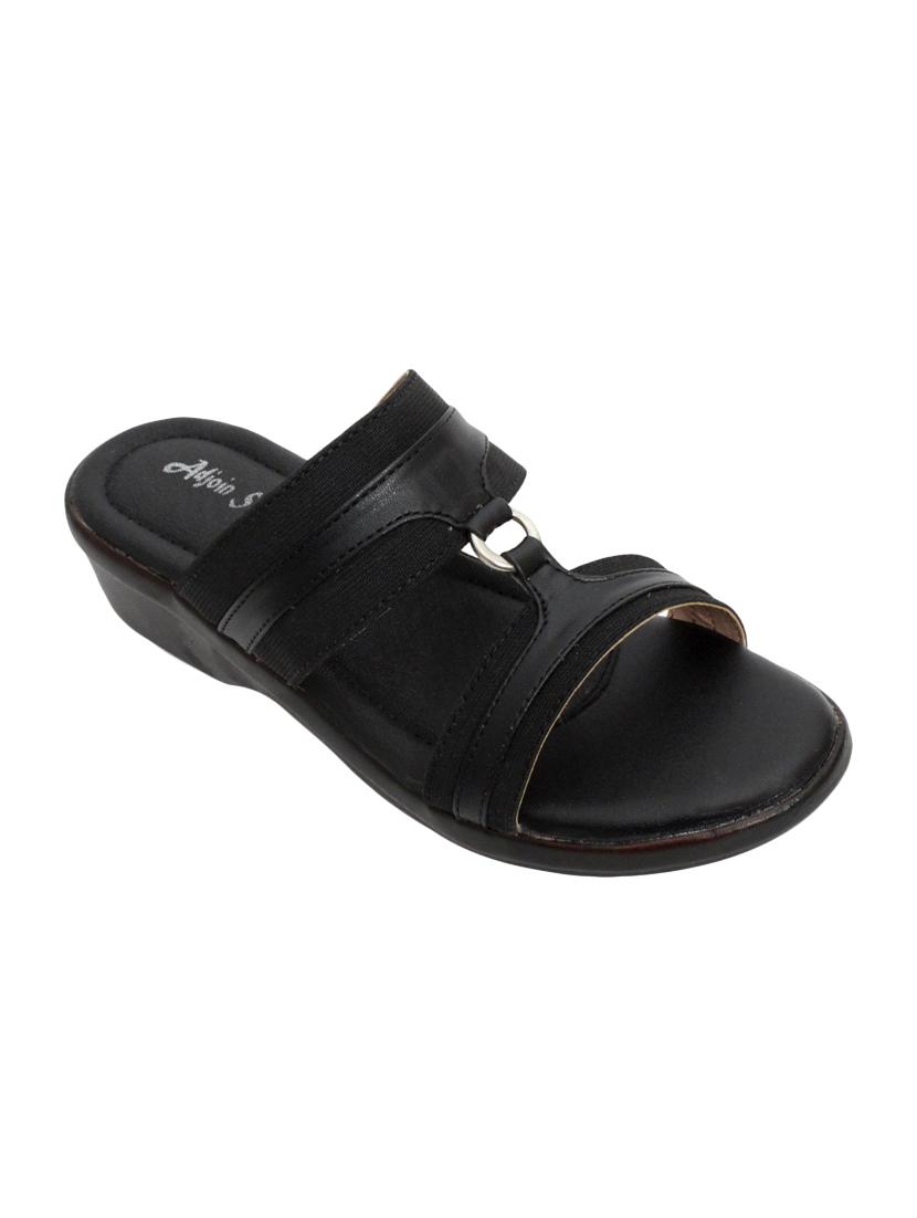black slip on sandals - 16483750 - Zoom Image - 1