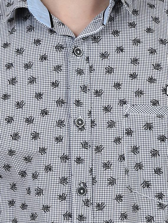 grey printed casual shirt - 16484199 - Zoom Image - 5