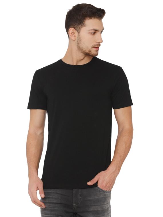black solid t-shirt - 16484371 - Zoom Image - 1