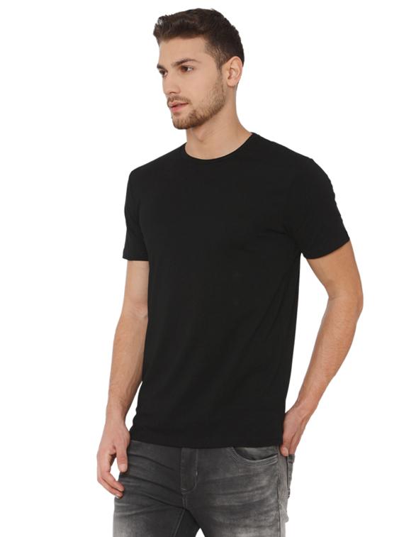 black solid t-shirt - 16484371 - Zoom Image - 2