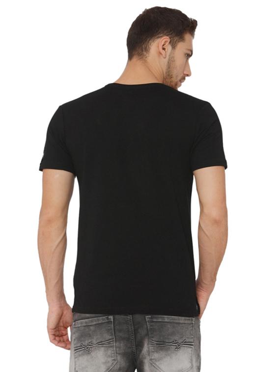black solid t-shirt - 16484371 - Zoom Image - 3