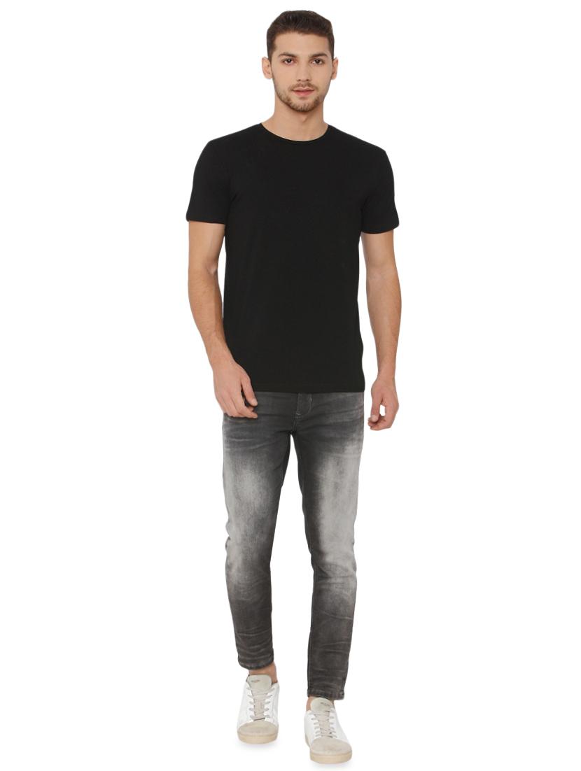black solid t-shirt - 16484371 - Zoom Image - 4