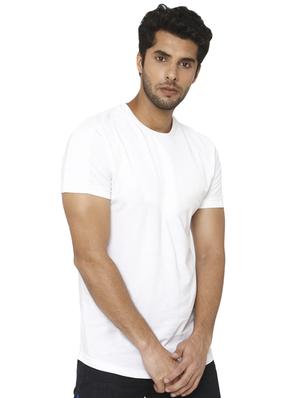white solid t-shirt - 16484373 - Standard Image - 2
