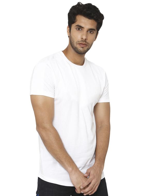 white solid t-shirt - 16484373 - Zoom Image - 2