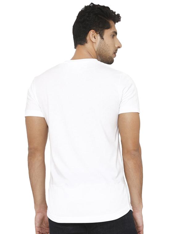 white solid t-shirt - 16484373 - Zoom Image - 3
