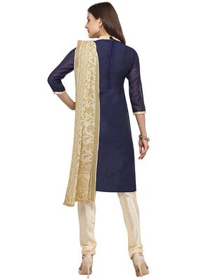 brocade suit unstitched suit - 16484405 - Standard Image - 3