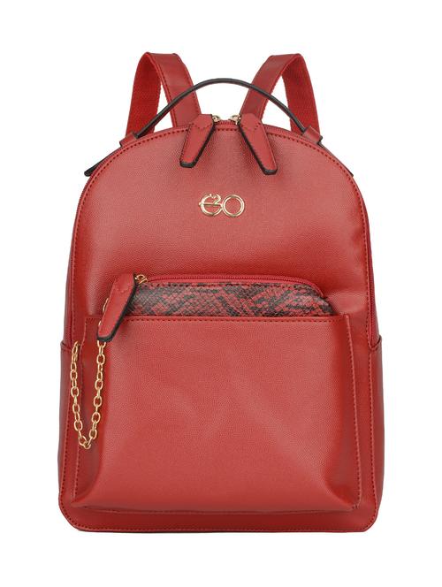 red leatherette (pu) fashion backpack - 16484446 - Standard Image - 1