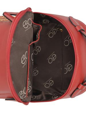 red leatherette (pu) fashion backpack - 16484446 - Standard Image - 3