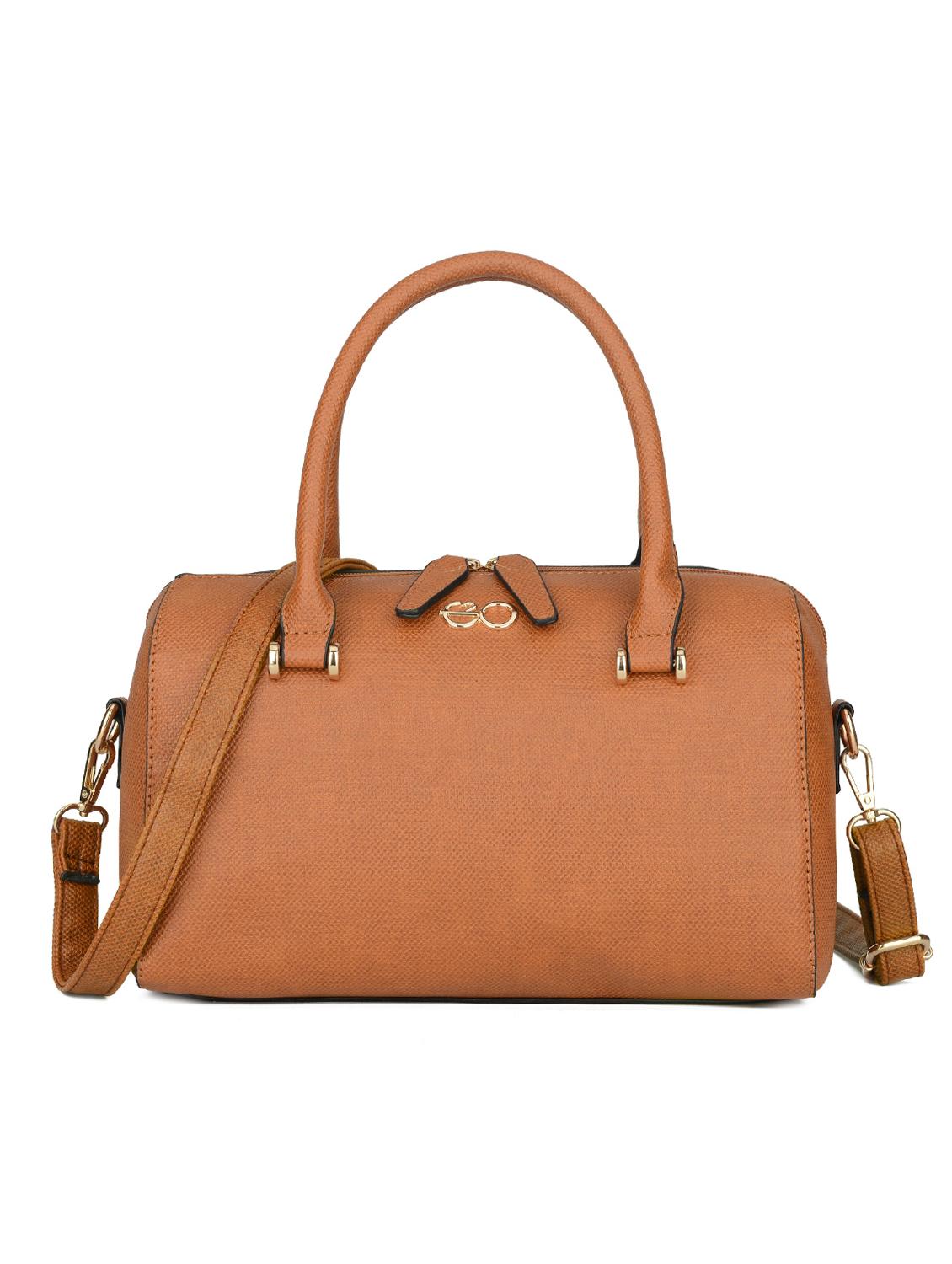 brown leatherette (pu) regular handbag - 16484459 - Zoom Image - 1