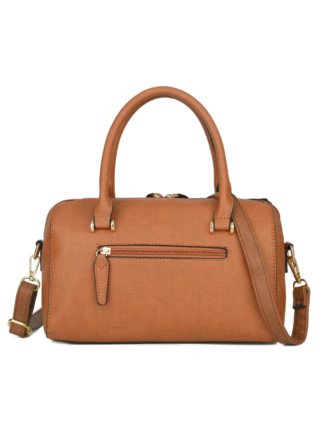 brown leatherette (pu) regular handbag - 16484459 - Zoom Image - 2