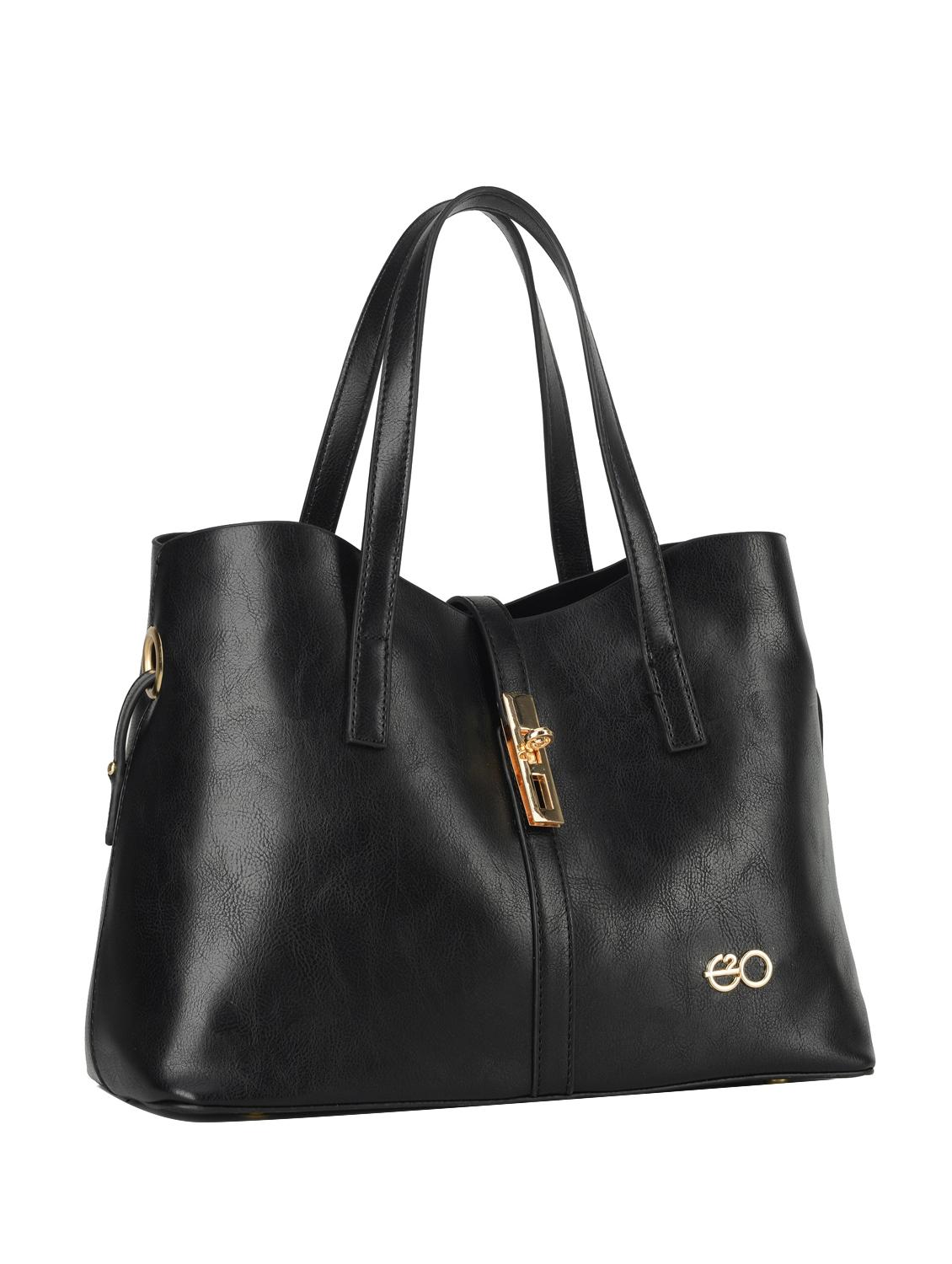 black leatherette (pu) regular handbag - 16484460 - Zoom Image - 4