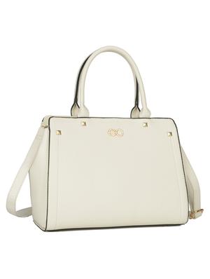 cream leatherette (pu) regular handbag - 16484473 - Standard Image - 4