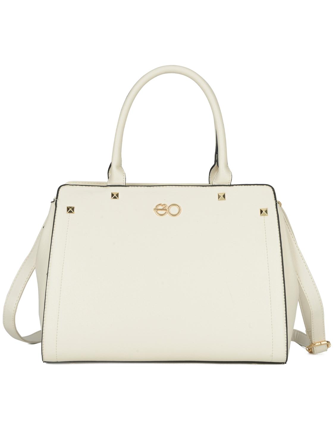 cream leatherette (pu) regular handbag - 16484473 - Zoom Image - 1