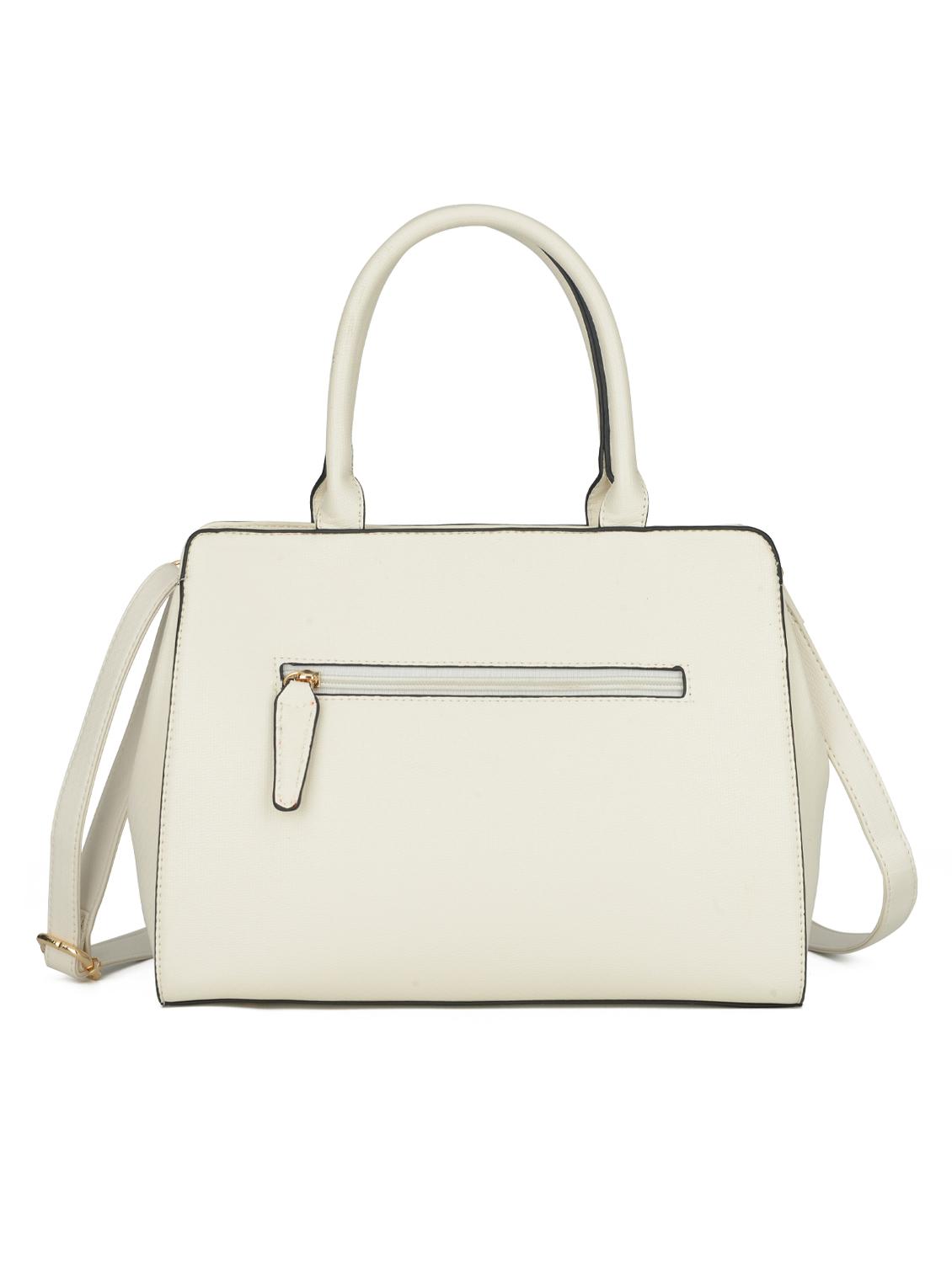 cream leatherette (pu) regular handbag - 16484473 - Zoom Image - 2