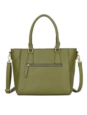 green leatherette (pu) regular handbag - 16484477 - Standard Image - 2