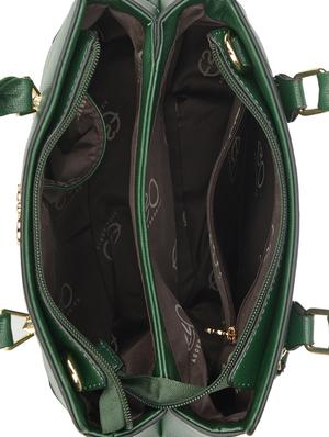 green leatherette (pu) regular handbag - 16484490 - Standard Image - 3