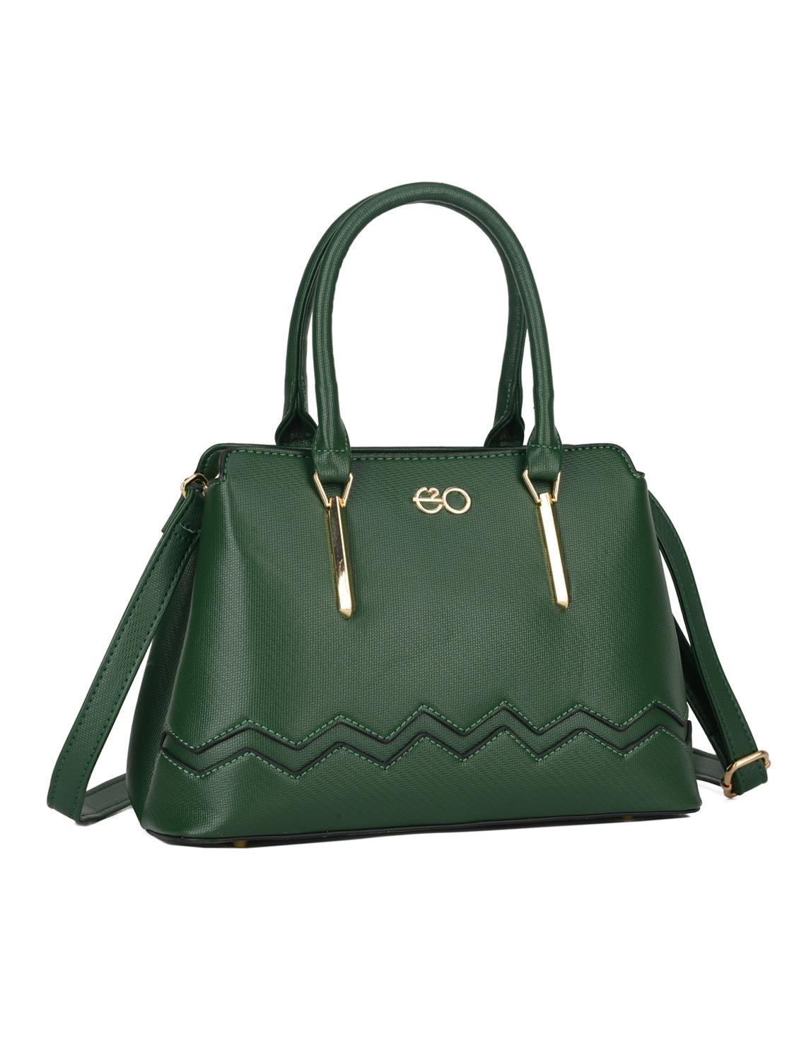 green leatherette (pu) regular handbag - 16484490 - Zoom Image - 4