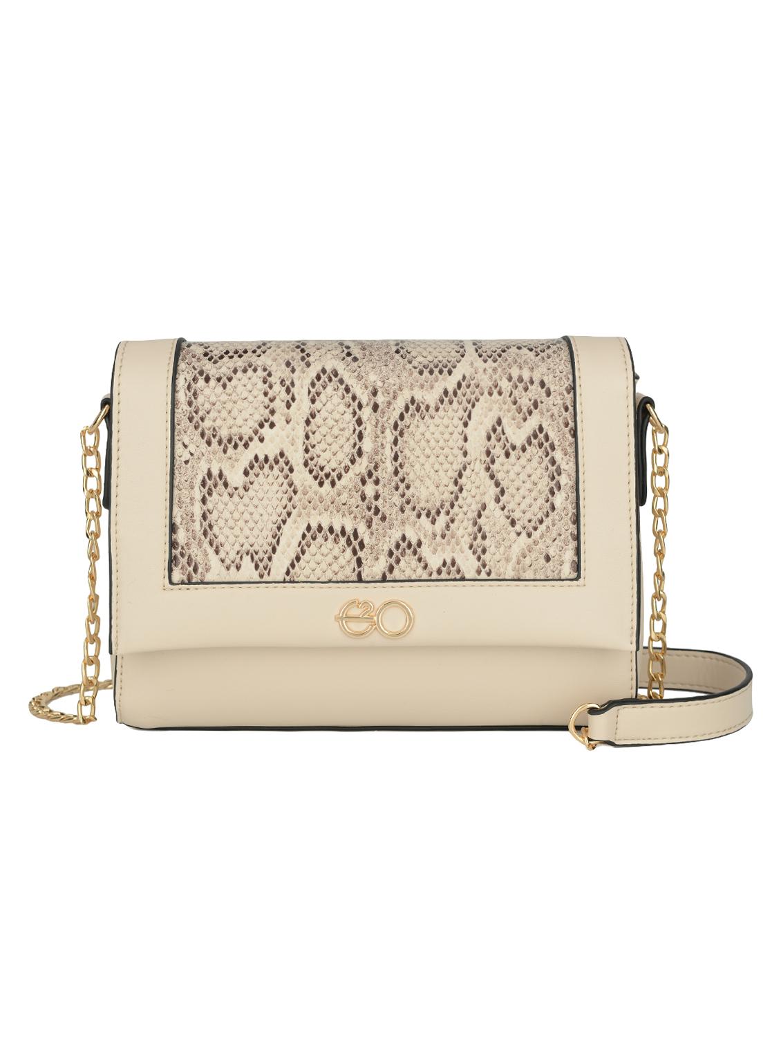 beige leatherette (pu) regular sling bag - 16484505 - Zoom Image - 1