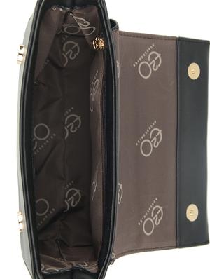 black leatherette (pu) regular sling bag - 16484506 - Standard Image - 3