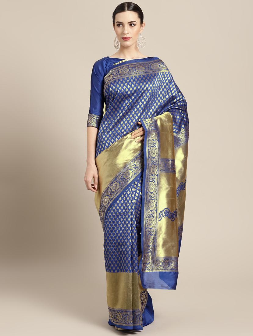 motif printed saree with blouse - 16484538 - Zoom Image - 1