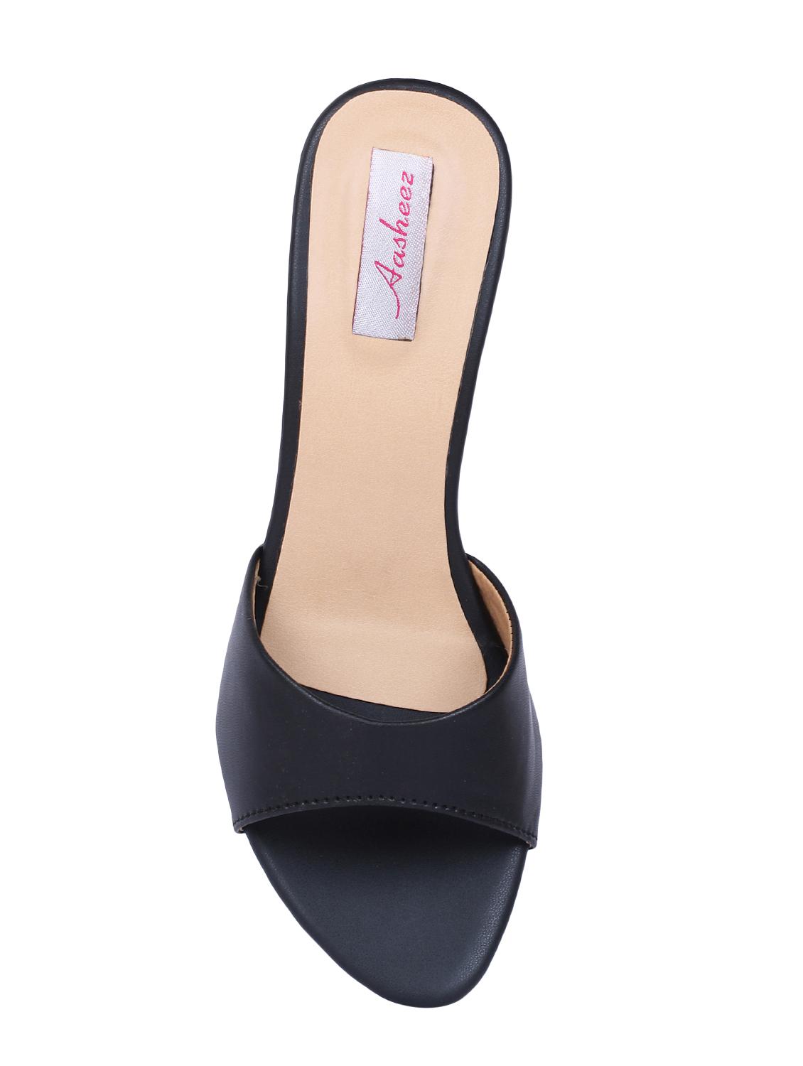 black slip on sandals - 16484684 - Zoom Image - 3