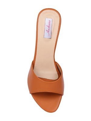 tan slip on sandals - 16484688 - Standard Image - 3