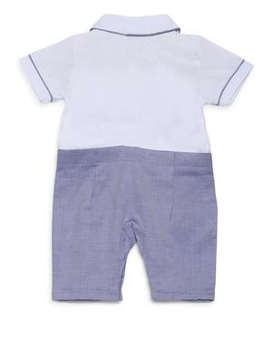 white cotton romper dress - 16484743 - Standard Image - 2