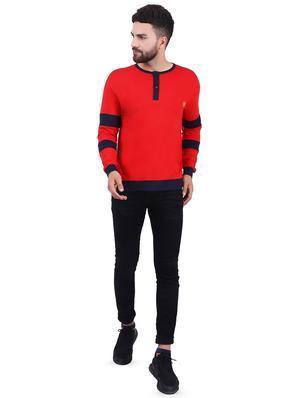 red color block t-shirt - 16485067 - Standard Image - 4