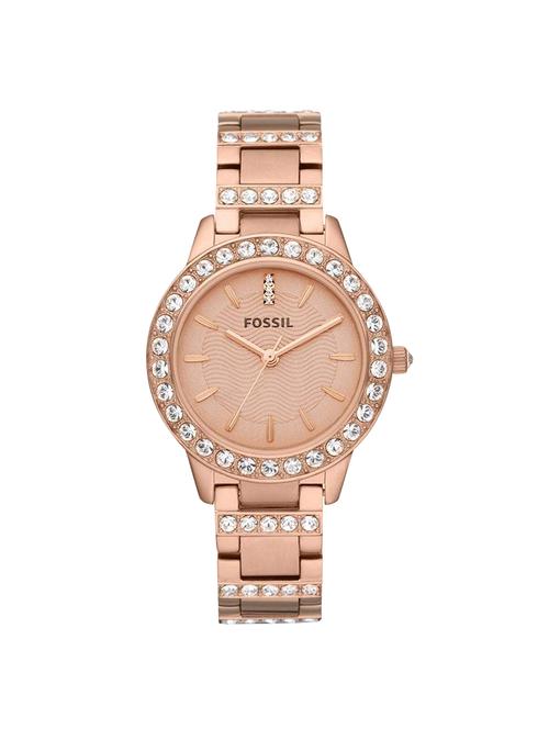 fossil jesse analog rose gold dial watch - es3020 - 16485172 - Very Small Image - 1