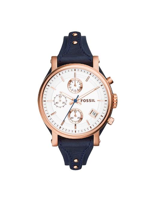 fossil original boyfriend analog white dial women's watch - es3838 - 16485178 - Standard Image - 1