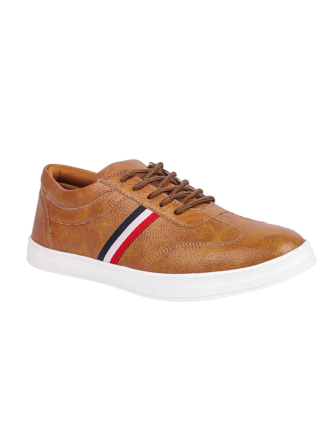 Longwalk tan leatherette lace up sneakers - 16485222 - Zoom Image - 1
