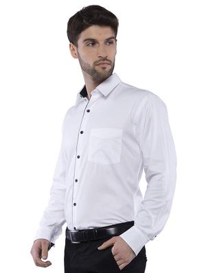 white solid formal shirt - 16485268 - Standard Image - 2