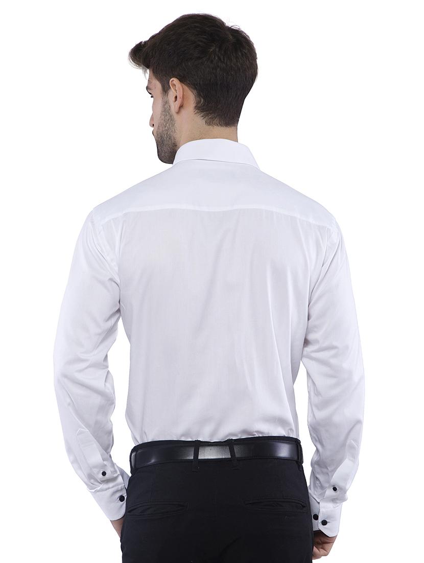white solid formal shirt - 16485268 - Zoom Image - 3