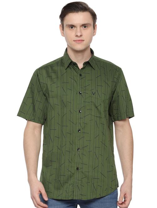 green printed casual shirt - 16485729 - Very Small Image - 1