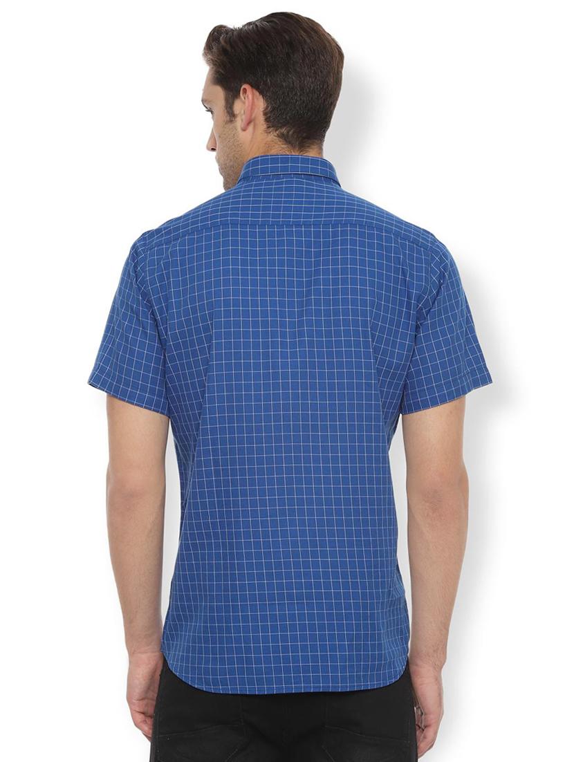 blue checkered casual shirt - 16485772 - Zoom Image - 2