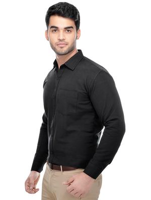 black and beige khadi combo shirts - 16486742 - Standard Image - 3