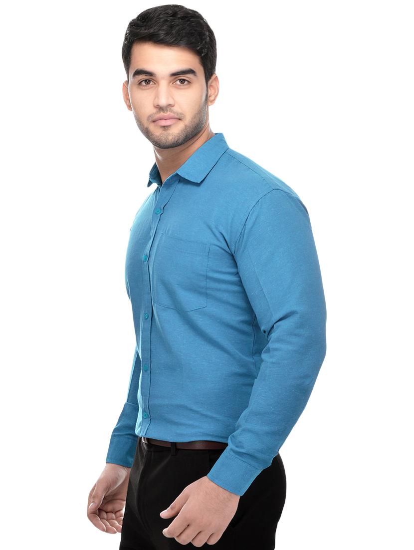 pink and blue khadi combo shirts - 16486748 - Zoom Image - 3