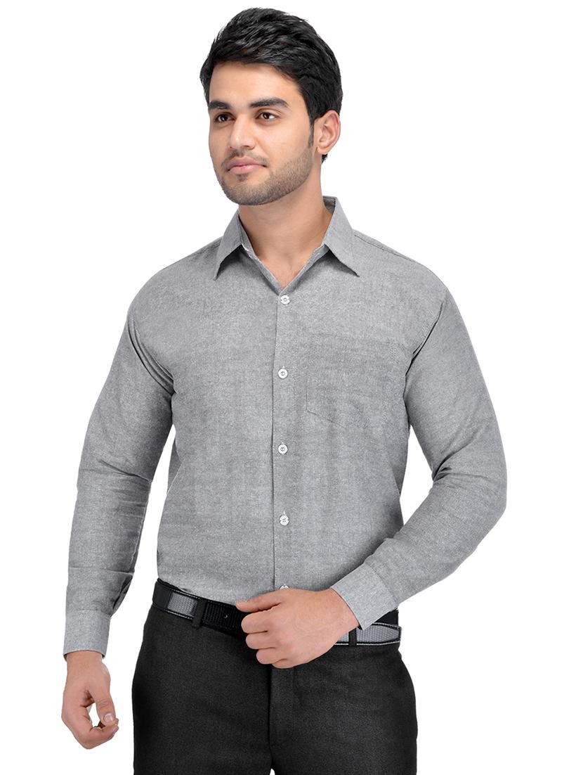 grey and yellow khadi combo shirts - 16486762 - Zoom Image - 2