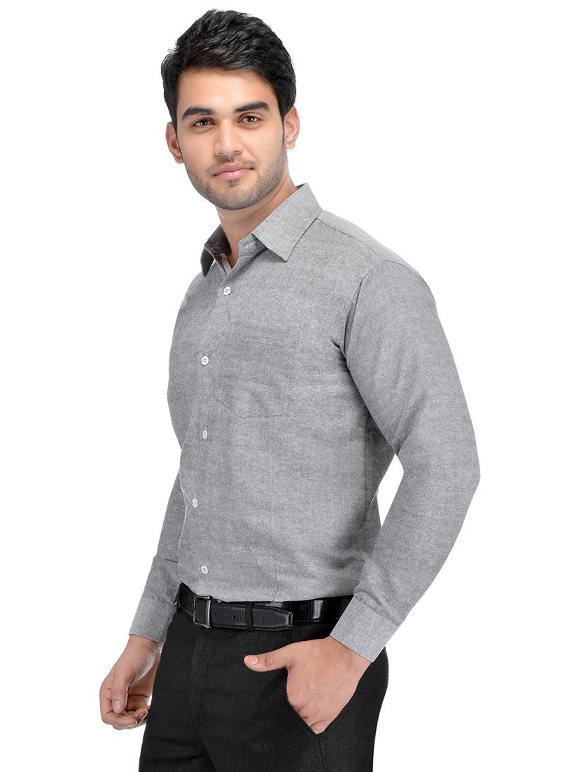 grey and yellow khadi combo shirts - 16486762 - Zoom Image - 3