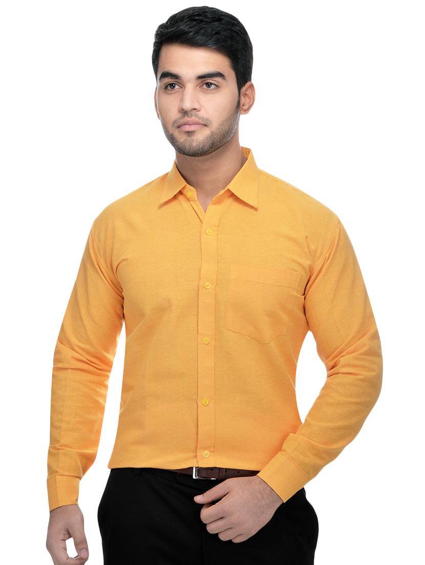 grey and yellow khadi combo shirts - 16486762 - Zoom Image - 5