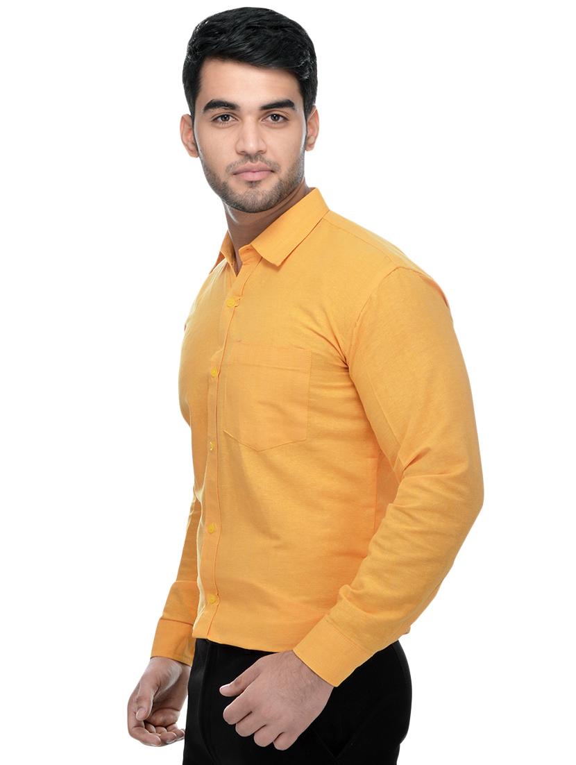 grey and yellow khadi combo shirts - 16486762 - Zoom Image - 6