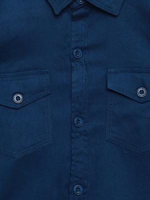 blue cotton shirt - 16487013 - Standard Image - 3