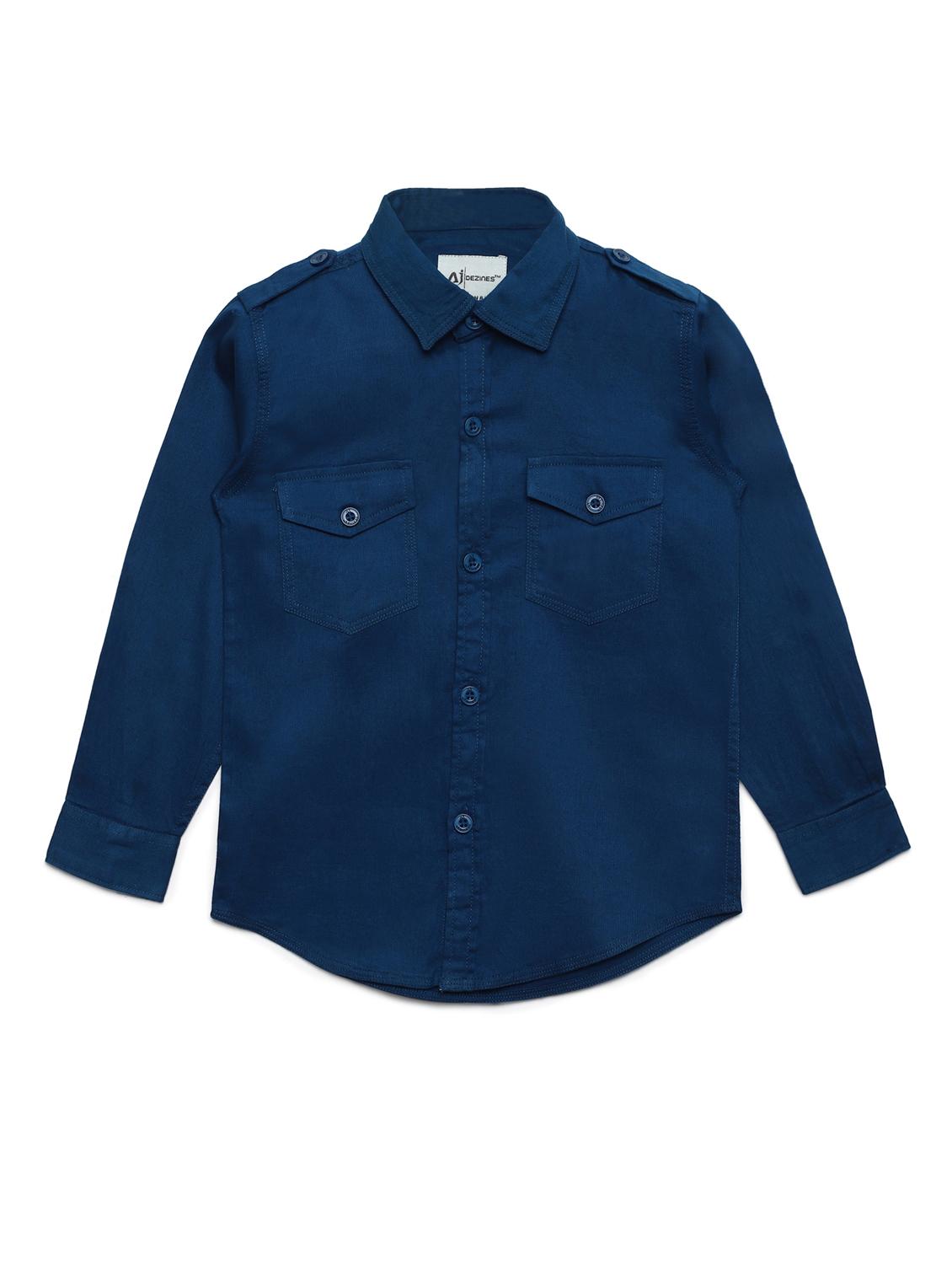 blue cotton shirt - 16487013 - Zoom Image - 1